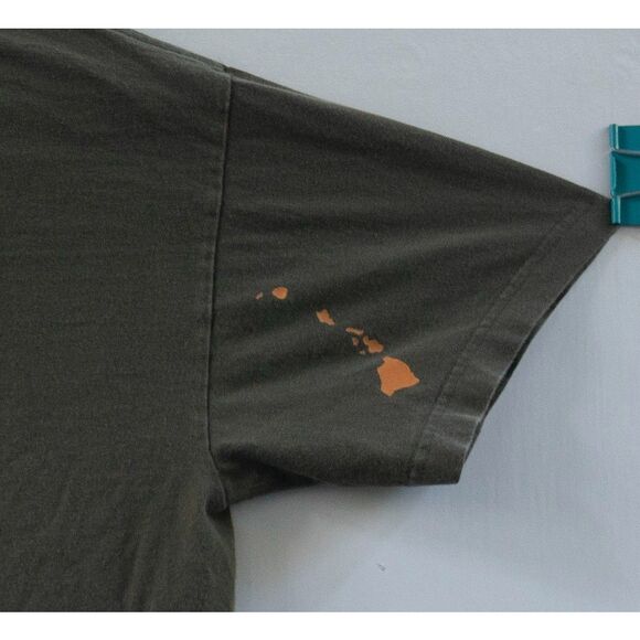 Aloha Army Dog Tags Green T-Shirt Men's Size L - Picture 6 of 6